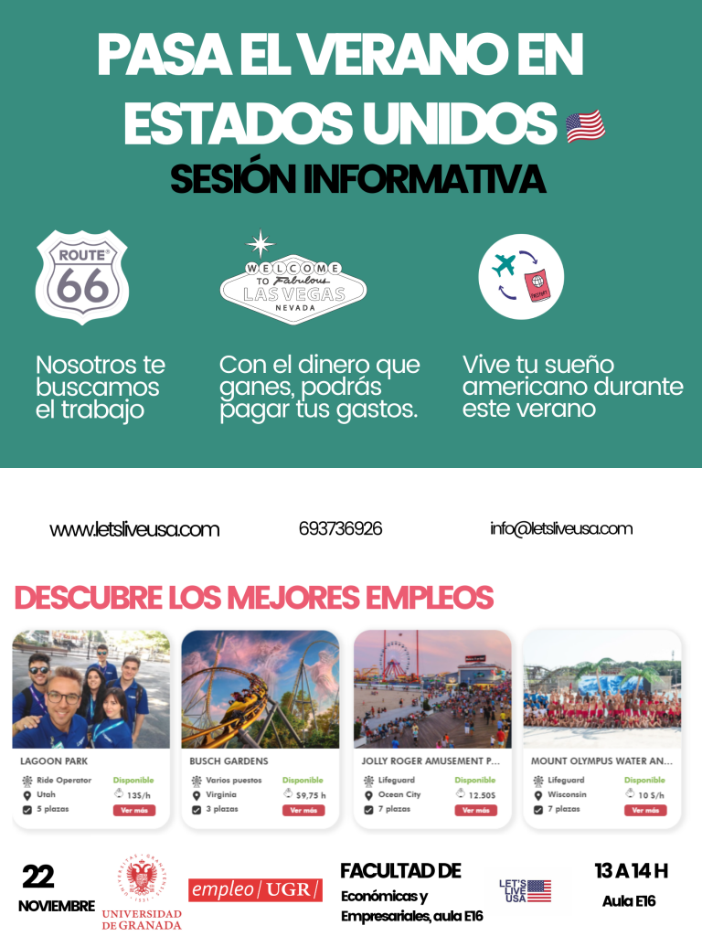 Sesión Informativa Let´s Live USA. Trabajos de verano en Estados Unidos