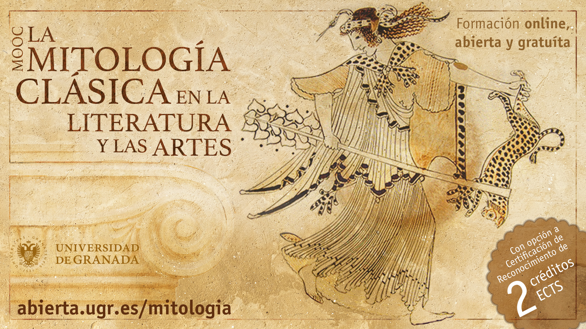 La Ugr Oferta La 1ª Edición Del Mooc La Mitología Clásica En La Literatura Y En Las Artes 1256